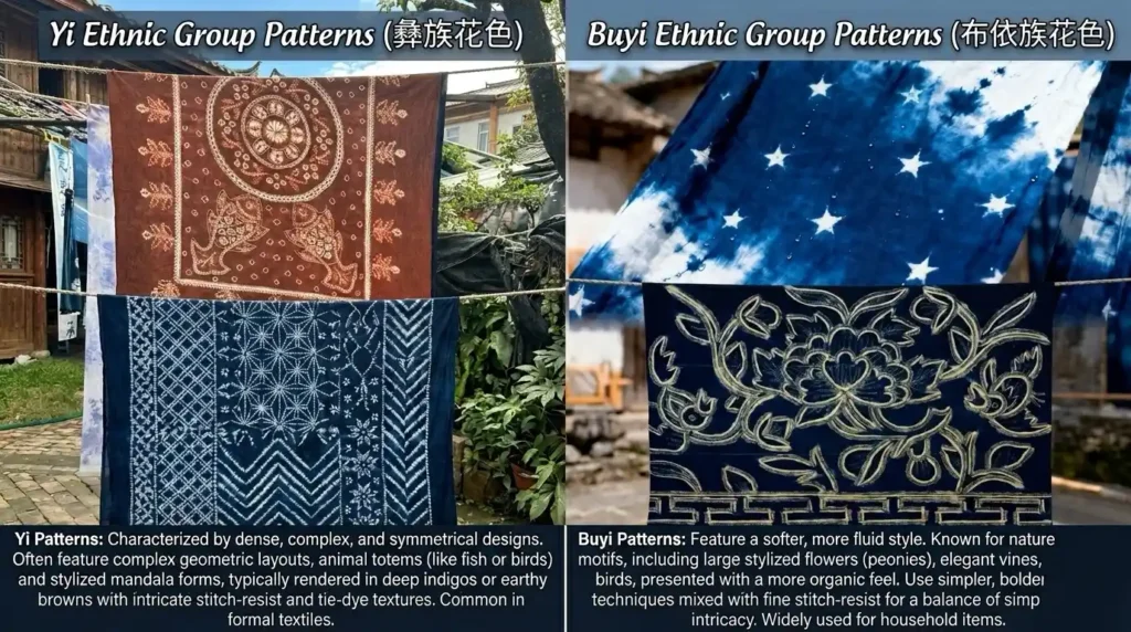 chinese tie dye process folding tying indigo dye bai ethnic