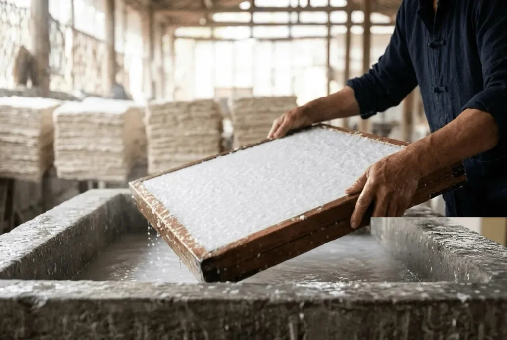 Chinese xuan paper used for calligraphy and traditional ink painting