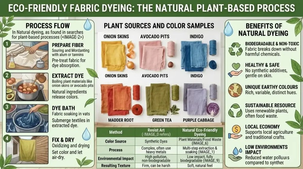 eco friendly natural fabric dyeing process