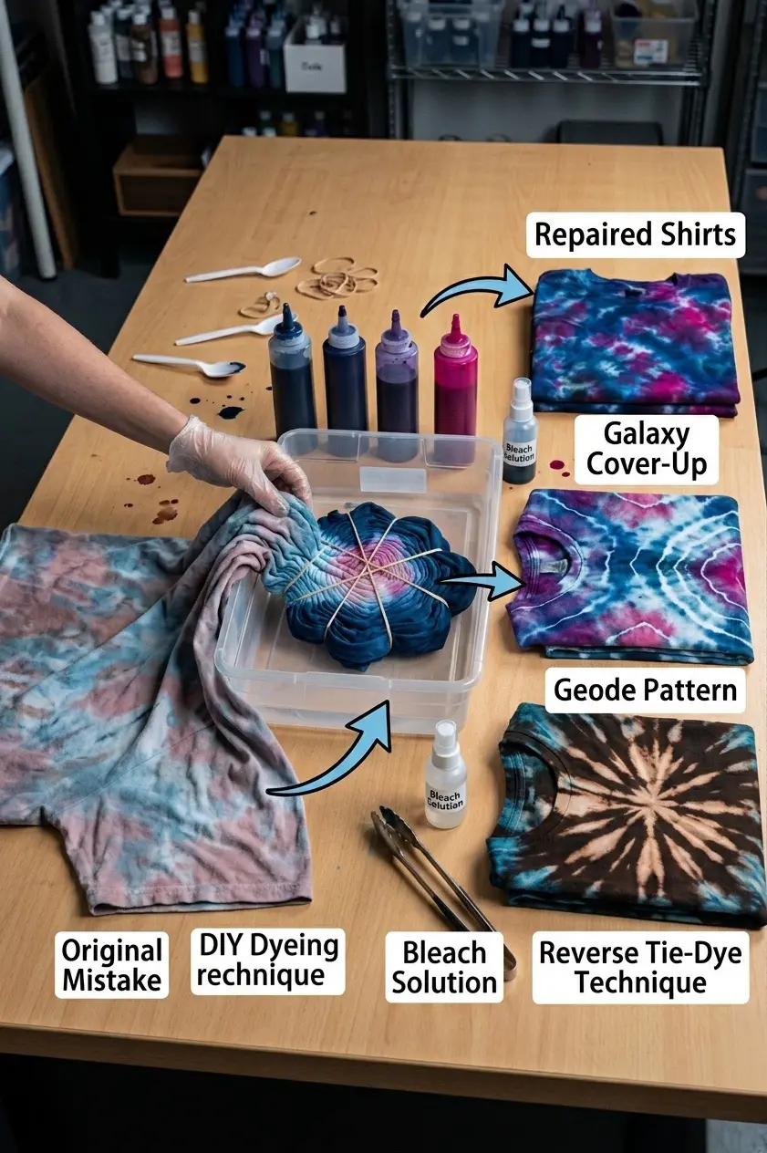 How to fix tie dye mistakes