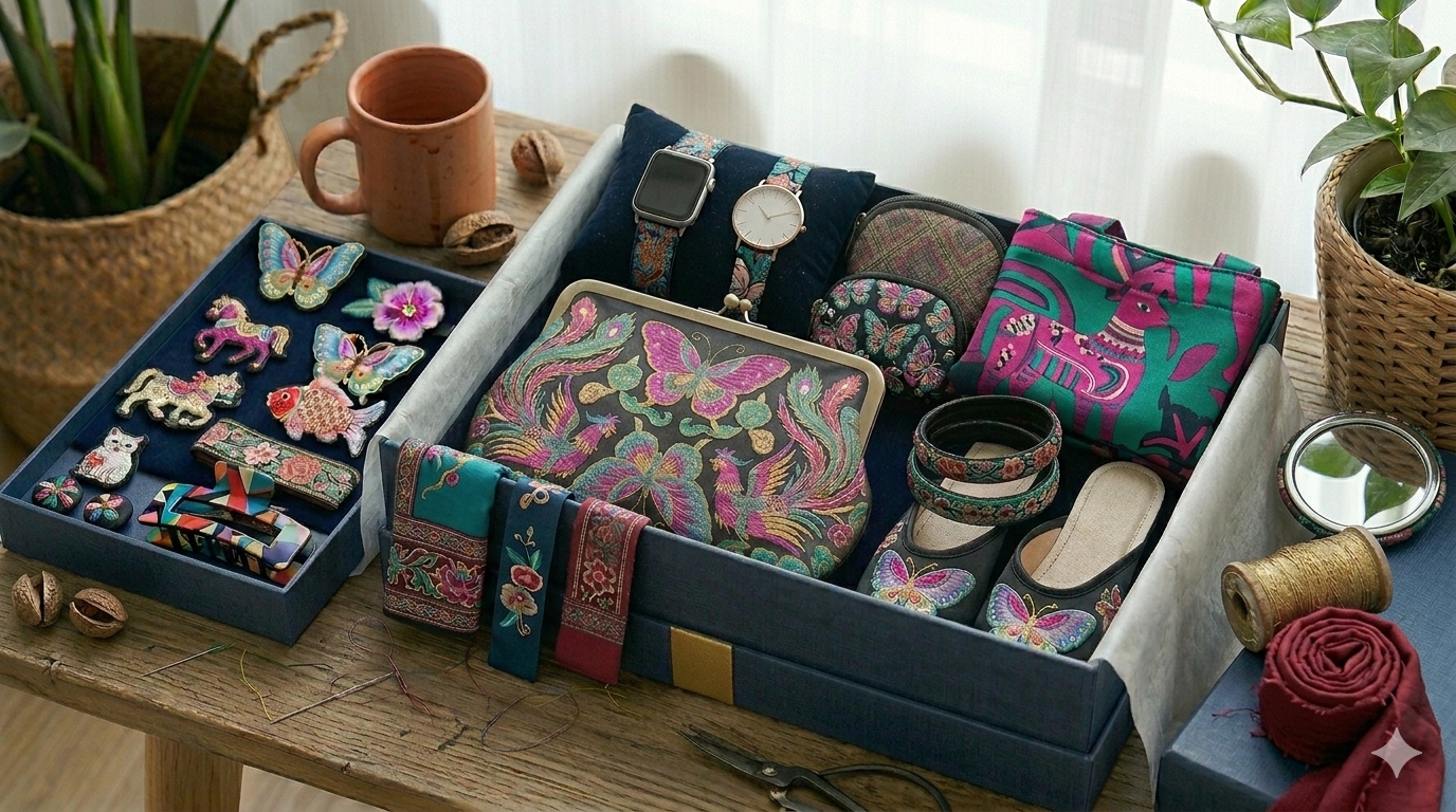 Cultural gifts guide featuring handmade Miao embroidery gift ideas